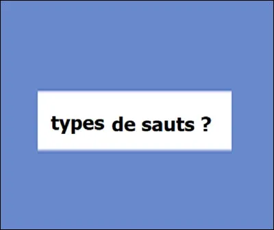 Combien y a-t-il de types de sauts homologués lors des JO d'été ?