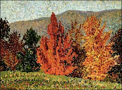 Qui est l'auteur de ce paysage d'automne ?