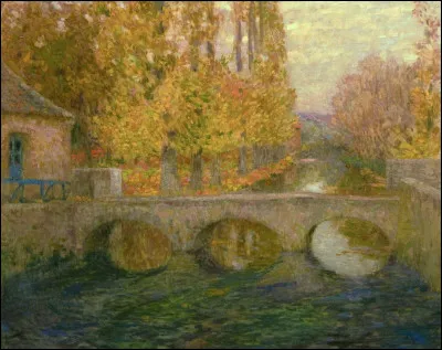 Pour célébrer l'automne, il a choisi le bassin du Trianon :