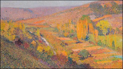 À quel artiste pointilliste doit-on cette toile représentant les couleurs d'automne de la vallée ?