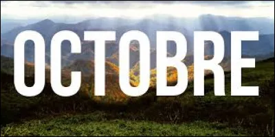 Comment dit-on "octobre" en anglais ?