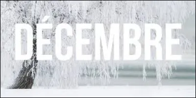 Comment dit-on "décembre" en anglais ?