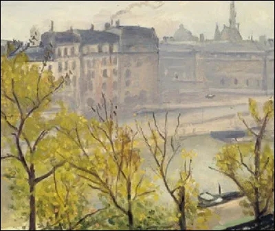 Voici "L'automne à Paris" par le peintre :