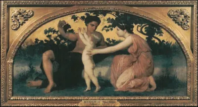 Il a nommé son uvre "Scène d'automne" :