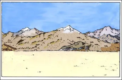 Un paysage déserté, ou du moins expurgé de tous ses éléments humains... Dans quel album ?