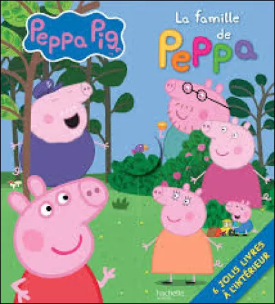 Quel est ce personnage de Peppa Pig qui est en haut à gauche ?