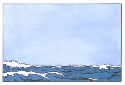 Retour en mer, mais pas si calme que cela... Tout ce qui peut bouger a été estompé. Dans quel album ?