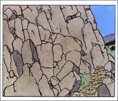 Encore de la rocaille : mais où ? (Le dessin est encore retouché !)