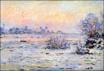 Qui a peint "Soleil d'hiver à Lavacourt" ?