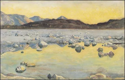 Son uvre s'intitule "Delta avant le lever du soleil Maggia", qui en est l'artiste ?