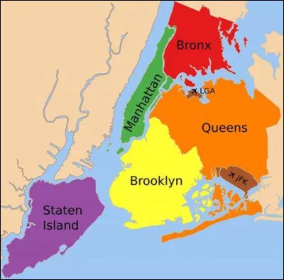 Combien d'arrondissements la ville de New-York compte-t-elle ?