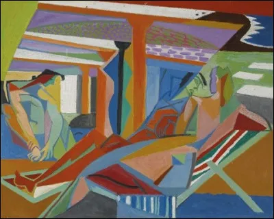 Qui est le peintre du "Bain de soleil" ?