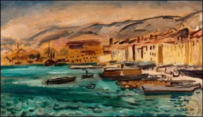 Qui a représenté le port de Toulon au soleil couchant ?