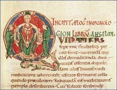 Qui a &eacute;crit le " Monologion" en 1076, essai de th&eacute;ologie qui se concentre sur l'analyse des attributs divins , et sur le probl&egrave;me de la preuve de l'existence de Dieu.