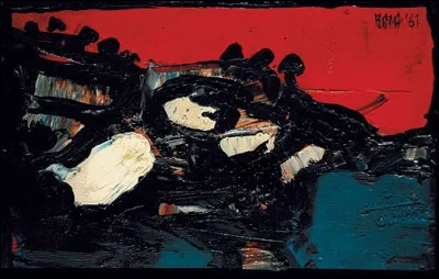 Qui a peint "Ciel rouge sur le lac" ?