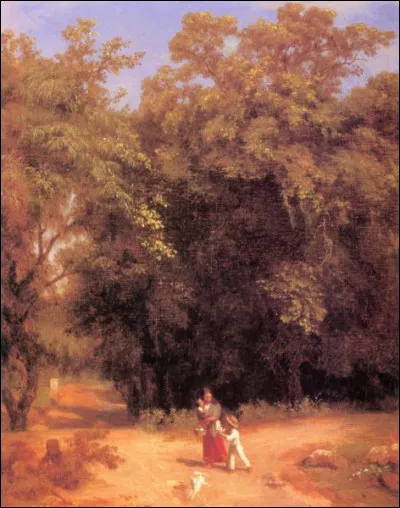 Qui a peint "Frênes, saules et peupliers" ?