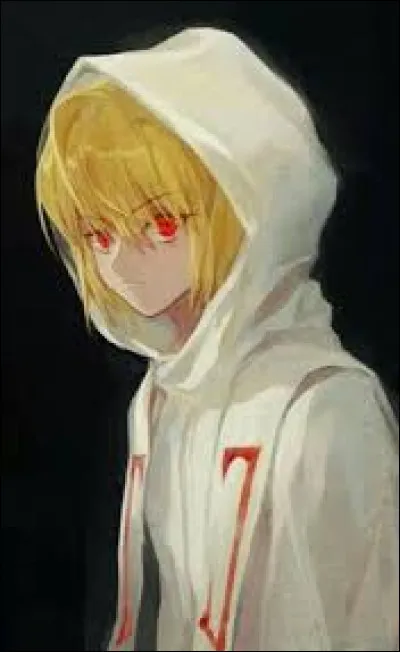 Ses yeux brillent d'un beau et convoité rouge écarlate lorsqu'il éprouve une émotion intense. C'est...