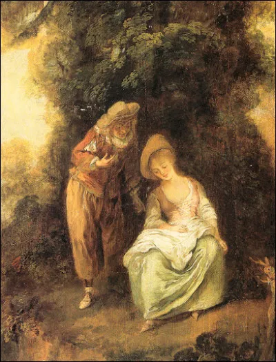 Qui a immortalis&eacute; "L'Entretien dans le parc" ?