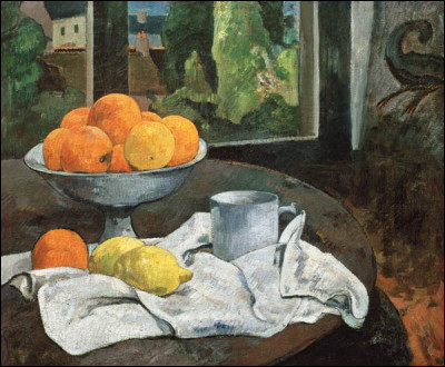Qui a peint "Orange et Citrons avec vue" ?