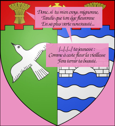 Par le discours blasonnesque, retrouvez le nom de cette commune du Puy-de-Dôme !
