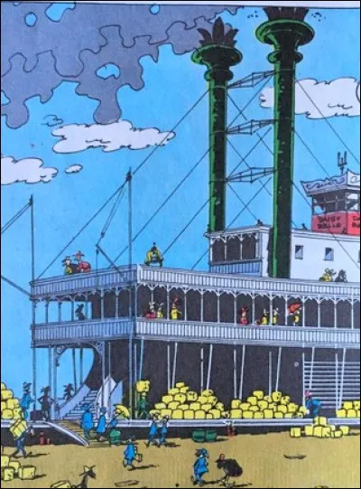 Dans quelle série BD voit-on ce superbe bateau à quai ?