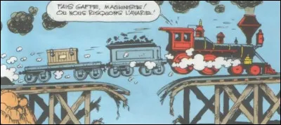 Dans quelle série BD voit-on ce convoi rouler à un train d'enfer ?