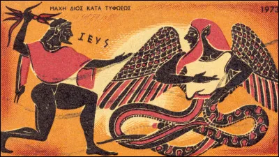 Dans un ultime combat, Zeus terrassa cette monstrueuse créature malfaisante. Qui est-elle ?