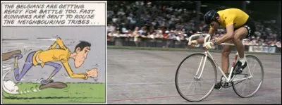 Pour une fois qu'il court, et qu'il n'est pas sur un vélo.
Mais la personne qui court a malheureusement mal imité ce sportif. De qui parle-t-on ?