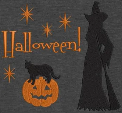 La sorcière et le fantôme regardent la citrouille bafouiller et s'enfuir quand le potiron la drague, alors qu'elle est amoureuse de lui !
Que dit la sorcière ?