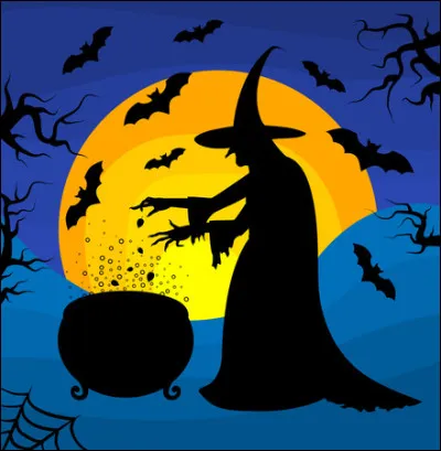 Le mari de la sorcière ne sait rien faire, même pas l'aider à faire le ménage ! Que lui reproche sa femme ?