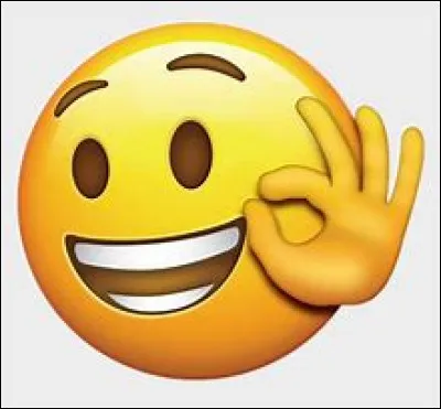 Comment fait-on le smiley pour dire "ok" ?