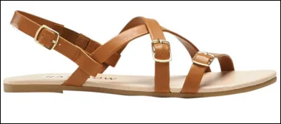 Quelle est cette chaussure légère sans talon à brides ouvertes ?