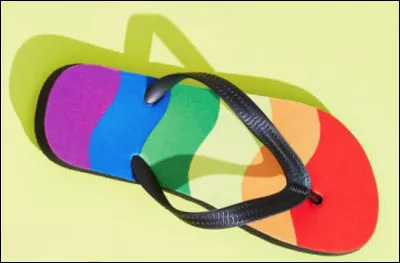 Quelle est cette chaussure plate constituée d'une semelle sur laquelle sont fixées deux brides en Y dont la lanière verticale ?