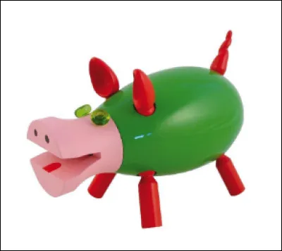 Le Cochon qui rit est assemblé par des milliers de petites mains depuis 1932. Une autre version sera proposée par son fabricant dans les années 1960. Il fallait alors jouer à monter des :