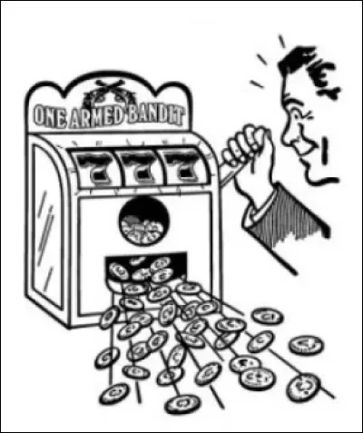 Le premier bandit manchot comportait trois rouleaux qui proposaient chacun cinq symboles. Ce sont : un fer à cheval, le pique, le cur, le carreau et...