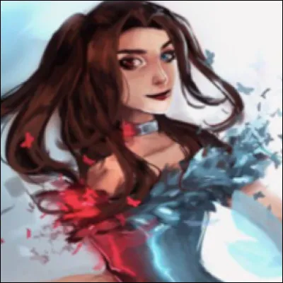 Evelyn : De quoi sa robe est-elle composée dans le deuxième livre ?