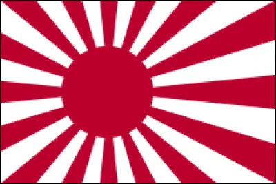 Lors de quelle époque pouvait-on voir ce drapeau japonais ?