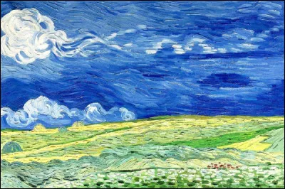 Quel peintre est l'auteur de ce tableau intitulé ''Champ de blé sous des nuages d'orage'' ?