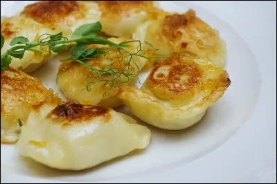 Pour finir, il existe des pierogi aux haricots.