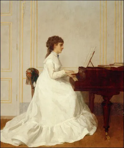 Qui a peint "Eva Gonzalès au piano" ?
