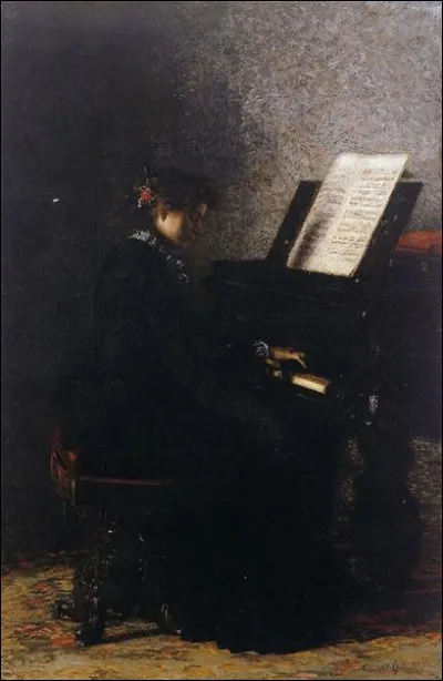 Qui a peint "Elizabeth au piano" ?