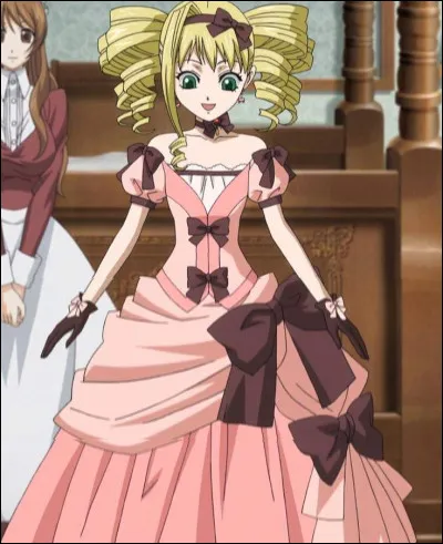 Ciel reçoit la visite inopinée de sa fiancée, Elizabeth. De quoi la traitent tout d'abord les domestiques ?