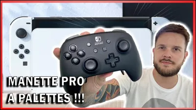 Sur la Nintendo Switch, existe-t-il une manette comme celle sur la photo de la miniature dun youtubeur ?