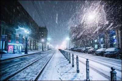 Michel Sardou chantait "La neige, la neige était recouverte de boue". Dans quelle ville ?