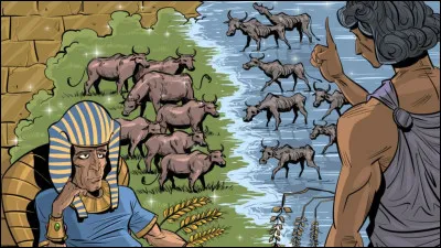 Quel patriarche interpreta le rêve de pharaon des "7 vaches grasses et des 7 vaches maigres" ?