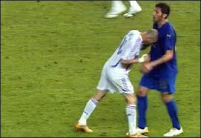 Lors de la finale de la Coupe du monde de football 2006, Marco Materazzi reçu un coup de tête de la part d'un joueur de l'équipe de France, lequel ?