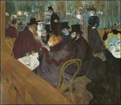 Qui a peint ce tableau intitulé "Au Moulin-Rouge" ?