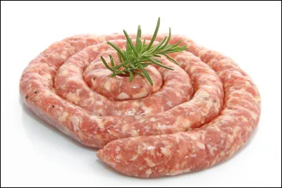 La photo représente une saucisse de Toulouse.