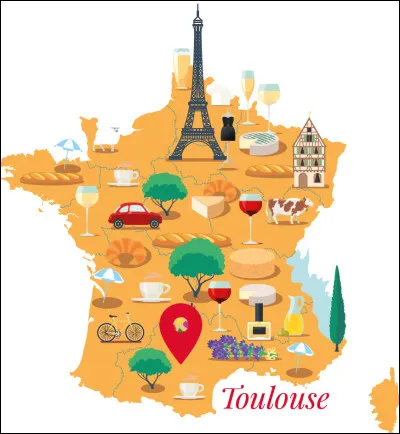 Toulouse est la ... ville de France.