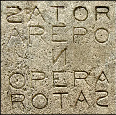 Culture toujours, voire agriculture > Quelles sont les 4 lettres manquantes pour rétablir cet antique carré magique latin ?